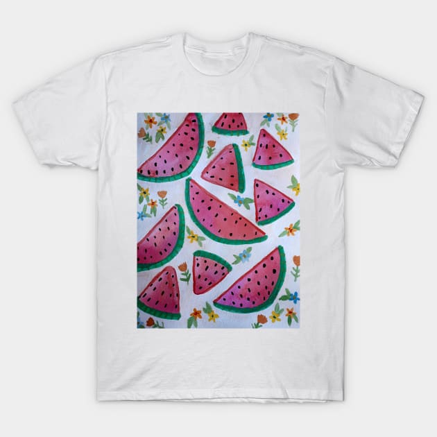 Floral watermelon T-Shirt by SanMade